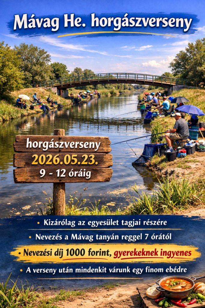 2026 MÁVAG HORGÁSZVERSENY